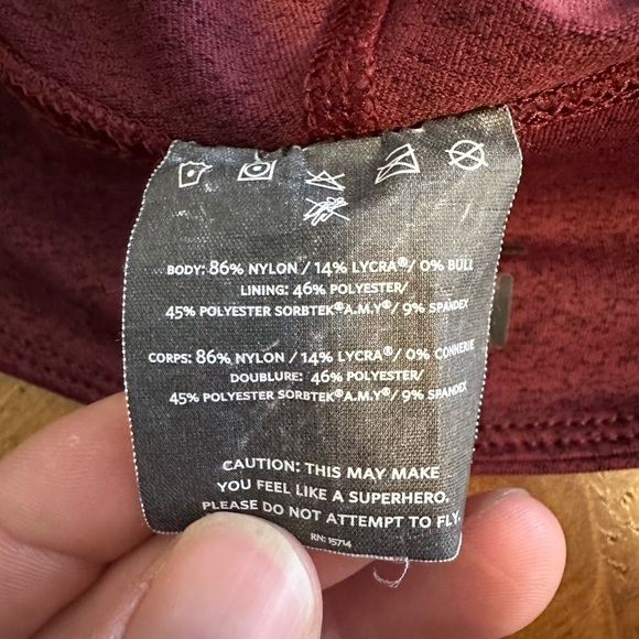 NOBULL Project Cabernet Red Mid-Rise Full Length Legging Womens S - Picture 4 of 7